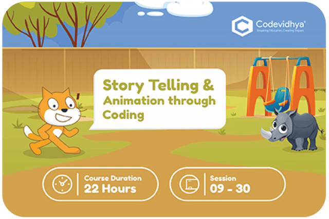 Story Telling and Animation through CODING!