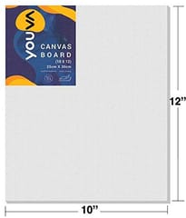 Canvas Board | 25.4 cm x 30.48 cm (10x12 inch) | Pack of 2 | VT23749-2