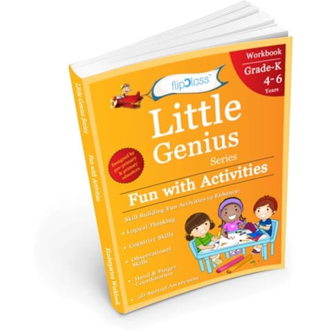 flipClass Little Genius Fun With Activities 2 Kindergarten Workbook - English