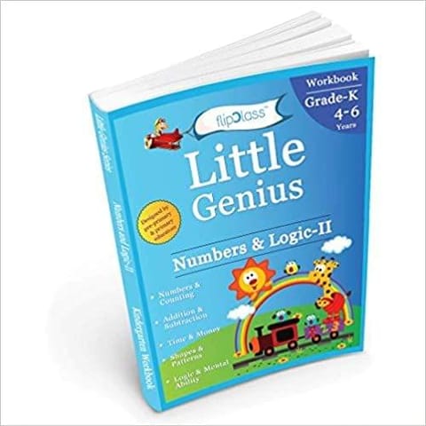 flipClass Little Genius Number & Logic Book 2 Kindergarten Workbook - English