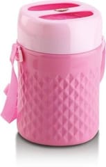 Jayco Prisma 3 Hot Lunch Pack Pink With 3 Stainless Steel Containers