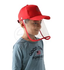 Schoolay Defenders- Red Classic Detachable Cap Shield