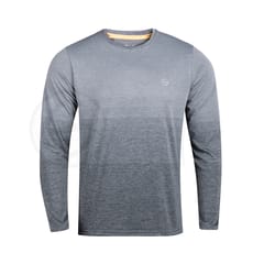 Pack Of 2 Full Sleeves Dry Fit T-Shirts - Dark & Light Grey Ombre Designs