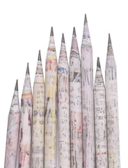 The Green Chapter Recycled News Paper Rolled Pencils set of 20