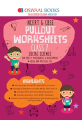 Oswaal NCERT & CBSE Pullout Worksheets Class 7 Social Science Book (For 2022 Exam)