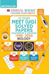 Oswaal NEET (UG) Solved Papers Chapterwise & Topicwise Biology Book (For 2021 Exam)
