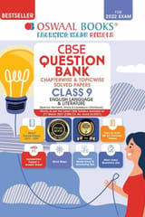 Oswaal CBSE Question Bank Class 9 English Language and Literature Book Chapterwise & Topicwise Includes Objective Types & MCQ’s (For 2022 Exam)