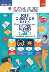 Oswaal ICSE Question Bank Class 10 Commercial Applications Book Chapterwise & Topicwise (For 2022 Exam)