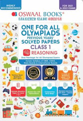 One for All Olympiad Previous Years’ Solved Papers, Class-1 Reasoning Book (For 2022 Exam)
