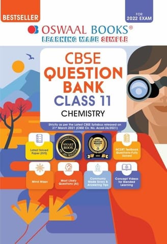 Oswaal CBSE Question Bank Class 11 Chemistry Book Chapterwise & Topicwise (For 2022 Exam)