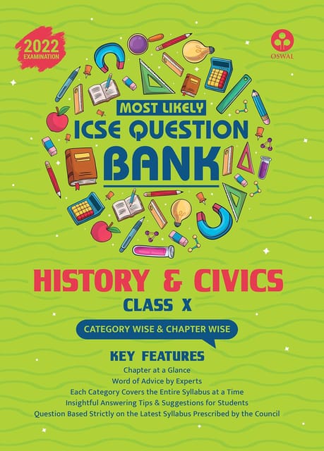 Most Likely Question Bank - History & Civics: ICSE Class 10 for 2022 Examination