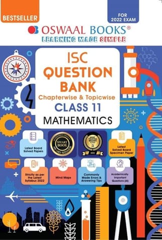Oswaal ISC Question Bank Class 11 Mathematics Book Chapterwise & Topicwise (For 2022 Exam)