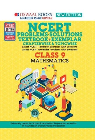 Oswaal NCERT Problems - Solutions (Textbook + Exemplar) Class 9 Mathematics Book (For 2022 Exam)