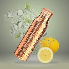 Dr. Vedic Hammered Design Pure Copper Bottle, 900ml