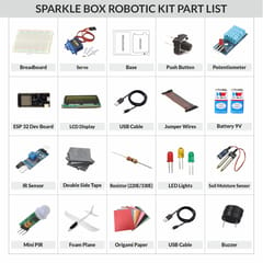Sparklebox DIY Robotic Kit | Grade 9 | 21 Experiments | For kids of Age 13 years and above| Stem Educational Science Project Learning Kit.