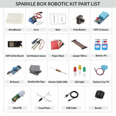 Sparklebox DIY Robotic Kit | Grade 8 | 21 Experiments | For kids of Age 12 years and above |Stem Educational Science Project Learning Kit.