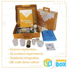 Sparklebox Science Experiment educational toy Kit Grade 8 | Age 12 Years and Above | 28 Experiments for STEM TOY Learning with Activity Manual | for CBSE, ICSE & State |DIY Science Lab | QR Code for Video Explanation.