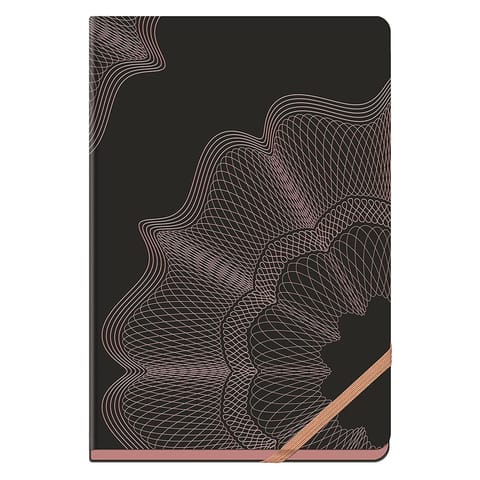 Navneet HQ | Gold Rush Attractive Design Case Bound Notebook Diary | A5 - 14.8 cm x 21 cm | Single Line |192 Pages