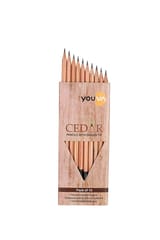 Navneet Youva | Cedar Pencils with Eraser Tip | Pack of 10