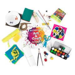 Sparklebox 6 In 1 DIY Art and Craft Fun Learning Educational Kit & Book for Kids (Grade 4) | Volume 1 | Age 9 Years and Above|Perfect Art and Craft Learning Activities | Drawing, Paining, Music and Theatre |Includes Paper Crafts, Child-Safe Scissor and Glue | Gift for Boys & Girls