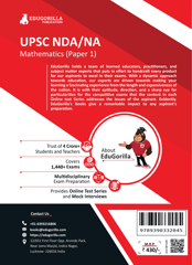 UPSC NDA/NA Mathematics (Paper I) Book 2023 (English Edition) - 7 Mock Tests and 3 Previous Year Papers (1200 Solved Questions) with Free Access to Online Tests