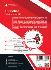 UP Police Sub Inspector (UPSI) Book 2023 (English Edition) - 8 Mock Tests and 3 Previous Year Papers (1700 Solved Questions) with Free Access to Online Tests